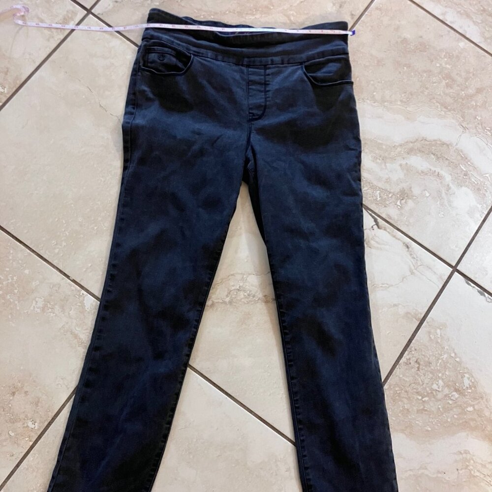 Gloria Vanderbilt Amanda Pull On Jeans Washed Black 12M